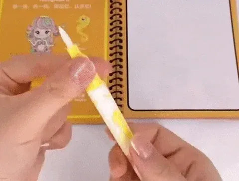 Reusable magic water painting book