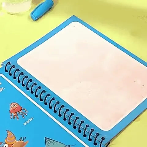 Reusable magic water painting book